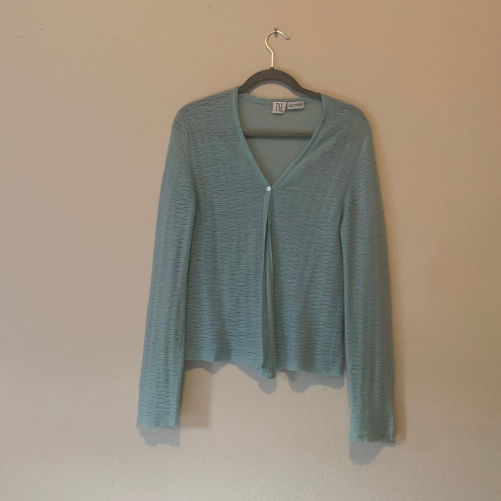 TSE light blue 100% cashmere shirt and sweater